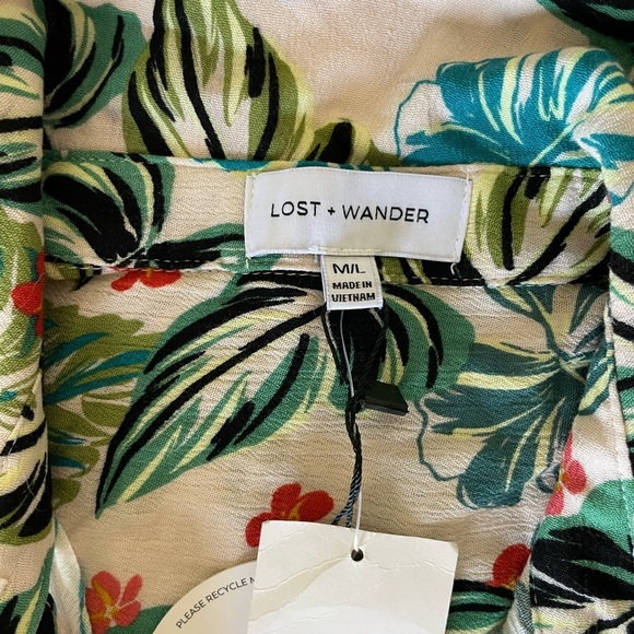 Lost + Wander seaside escape tropical cover up midi dress - Picture 5 of 9
